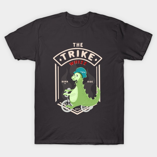 The Trike Whizz Dinosaur - Born to Ride T-Shirt by Luli and Liza